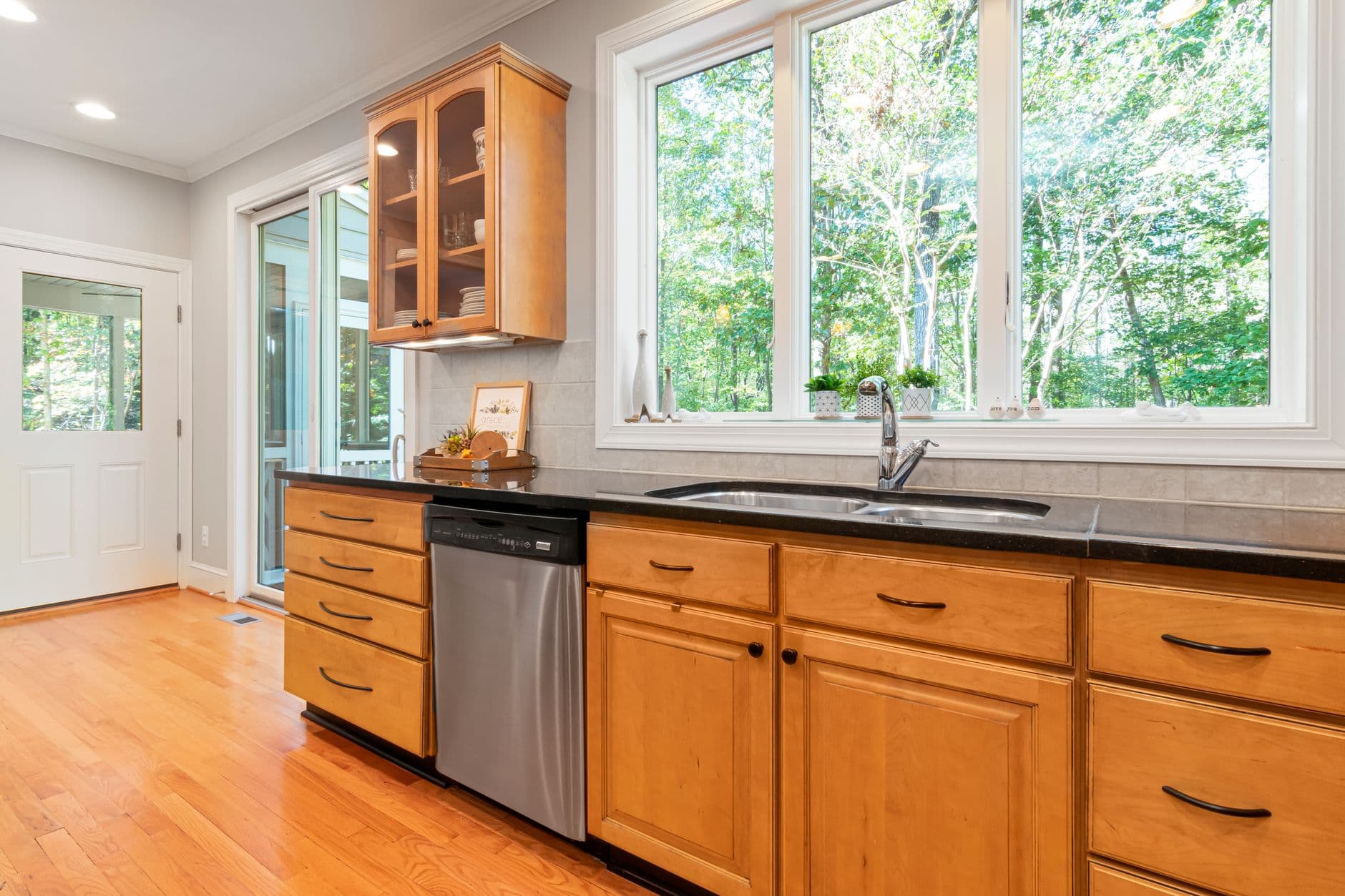 built-in dishwasher in a kitchen