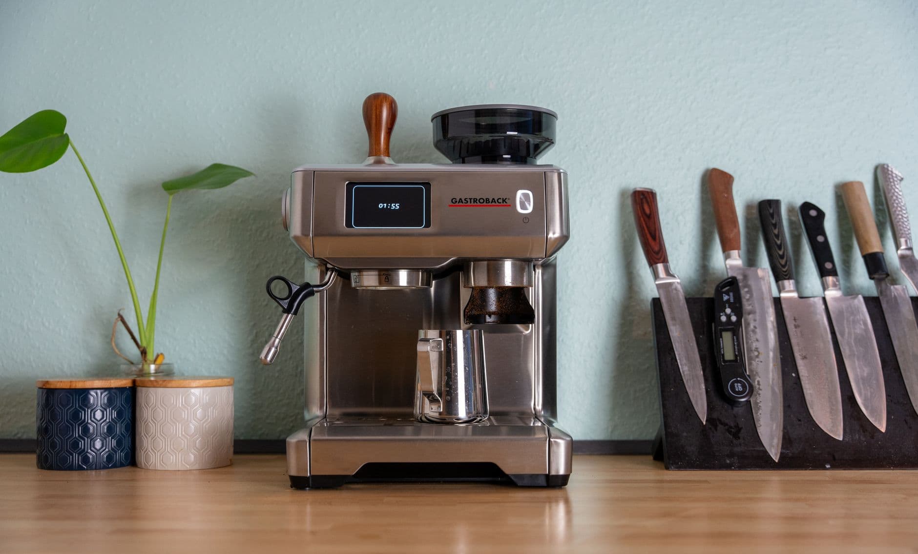 espresso coffee machine kitchen in a home interior