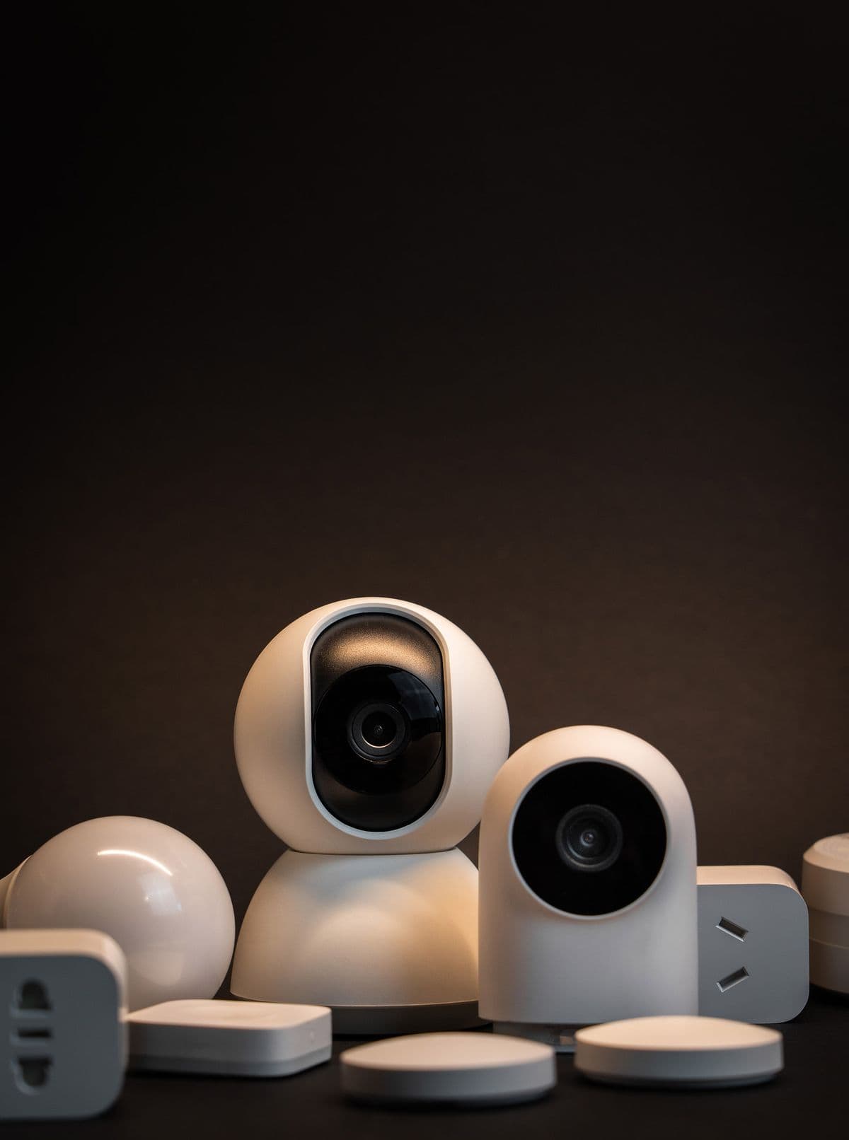 home security camera in a home interior